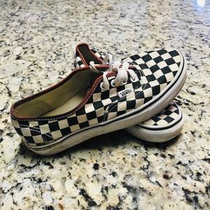 Checkered Vans - used